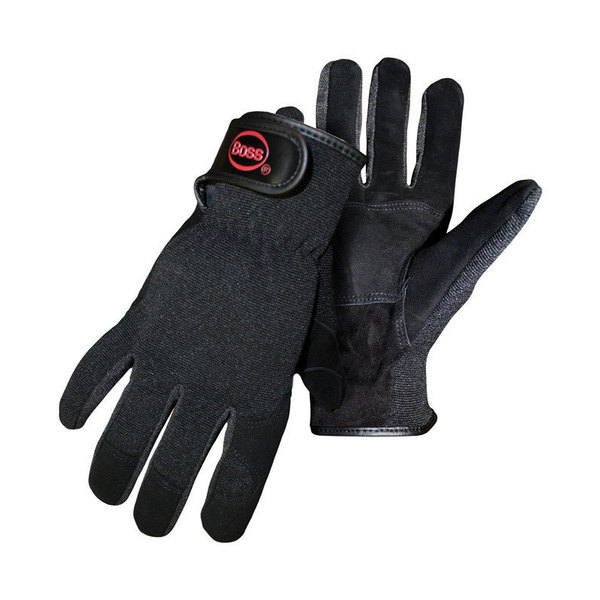 Boss Mechanic Glove Blk Lg 4043L